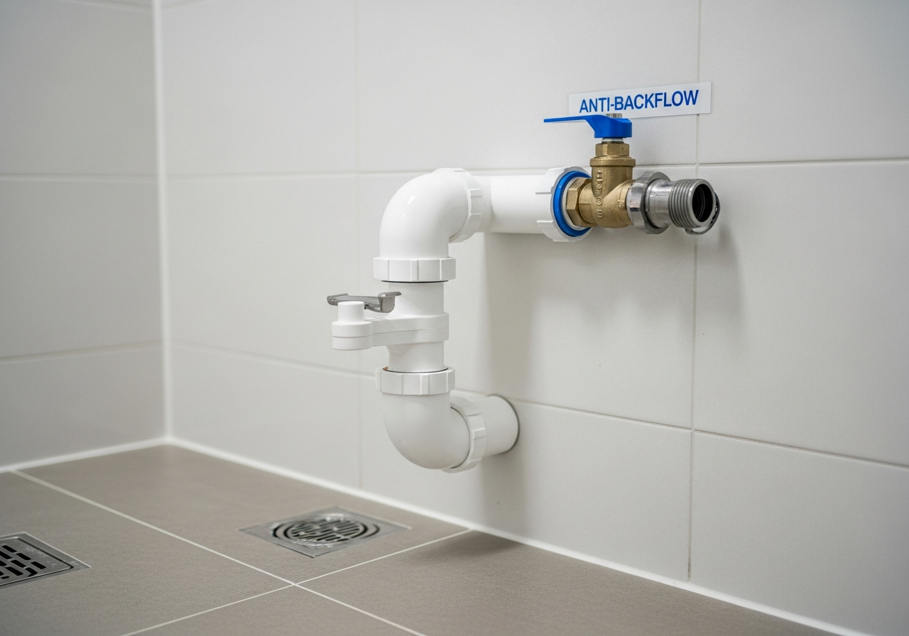 평촌 아파트 세탁기 배수관 교체 시공 후 - 수리 완료