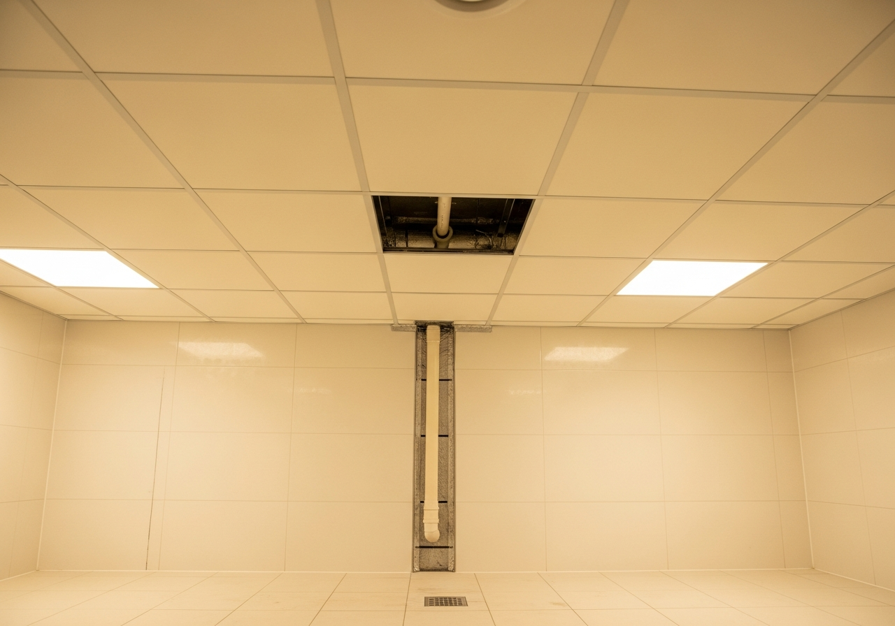 마포 상가 화장실 누수 수리 시공 후 - 수리 완료