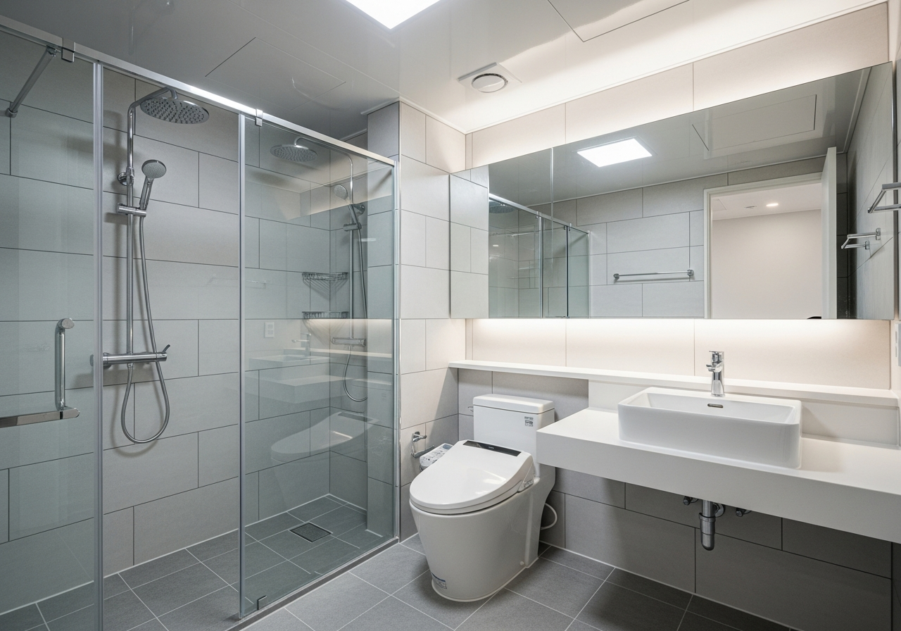 부평 아파트 욕실 수전·양변기 교체 시공 후 - 수리 완료